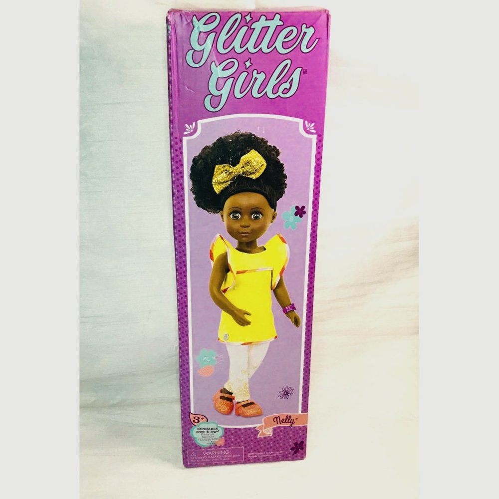 Glitter Girls Black Fashion Doll Posable Toy Brown Skin New In Box